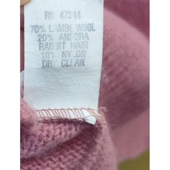 Vintage 90s Vicki Volts Wool-Angora Blend Turtleneck Sweater S - Picture 4 of 4